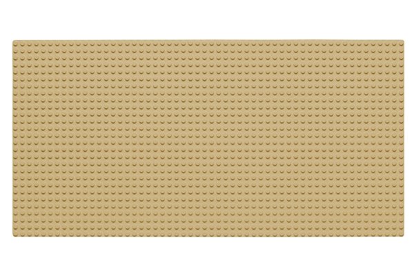 Wange 8804 - Grundplatte / Baseplate 28 x 56 Noppen - Sand / Tan
