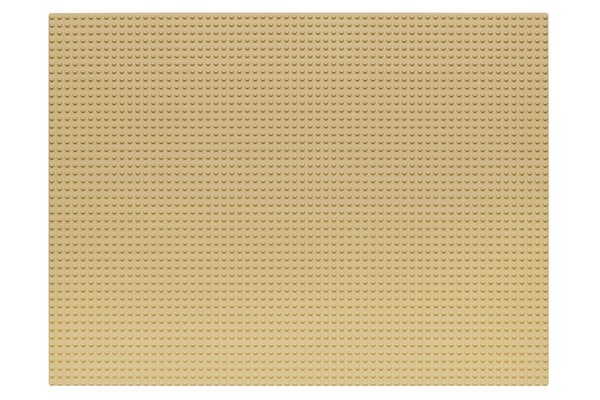 Wange 8807 - Grundplatte / Baseplate 48 x 64 Noppen - Sand / Tan