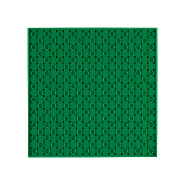 Open Bricks OB-P20GR - Stackable Baseplate 20 x 20 Noppen 4er Pack - Green