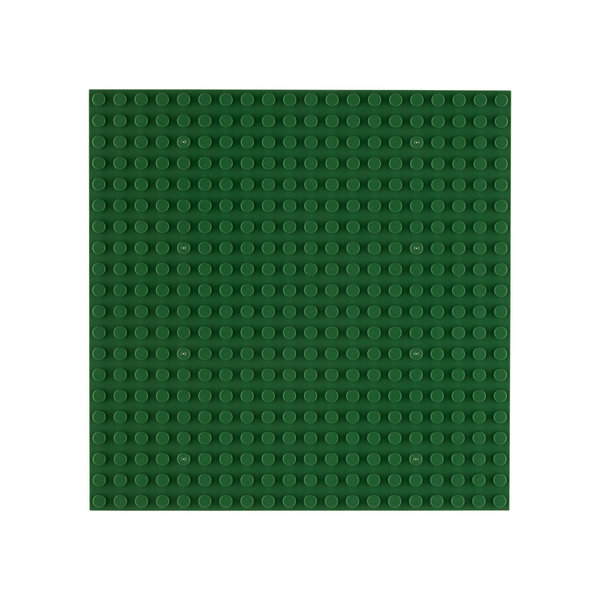 Open Bricks OB-P20OG - Stackable Baseplate 20 x 20 Noppen 4er Pack - Olive Green