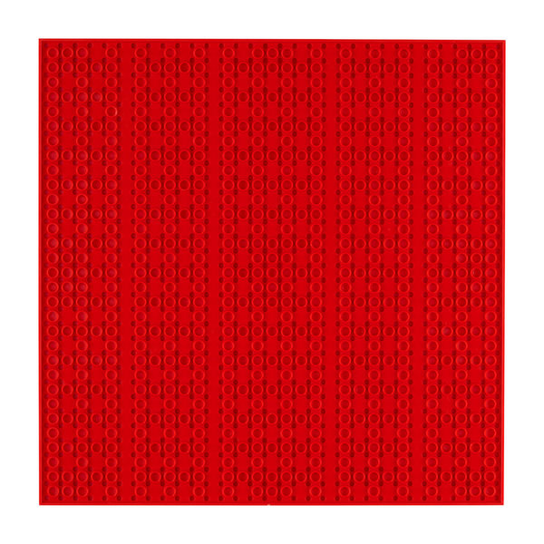 Open Bricks OB-P32RD - Stackable Baseplate 32 x 32 Noppen - Red