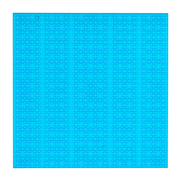 Open Bricks OB-P32TB - Stackable Baseplate 32 x 32 Noppen - Transparent Blue