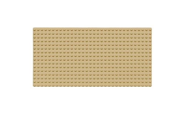 Wange 8805 - Grundplatte / Baseplate 16x32 Noppen - Sand / Tan