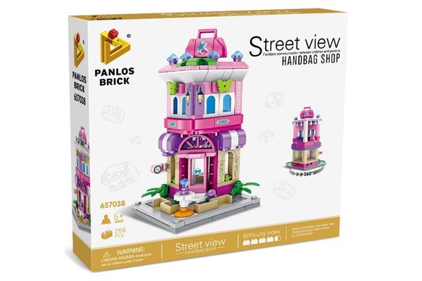 Panlos 657038 - Mini Street View Modular Handtaschenladen