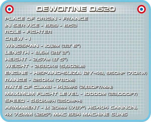 Cobi 5720 - Dewoitine D.520