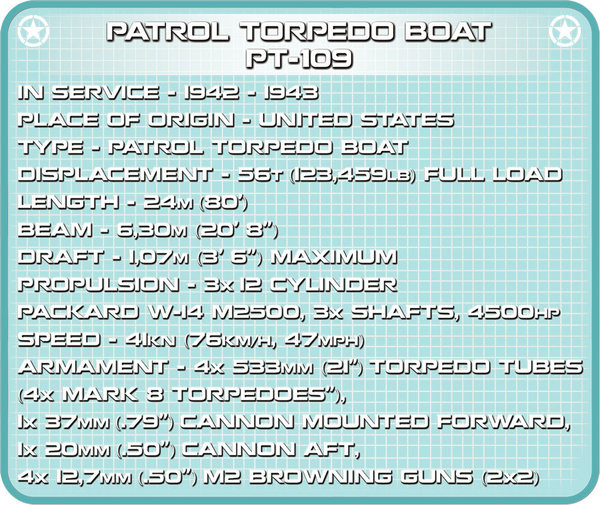 Cobi 4825 - Patrol Torpedo Boat PT-109