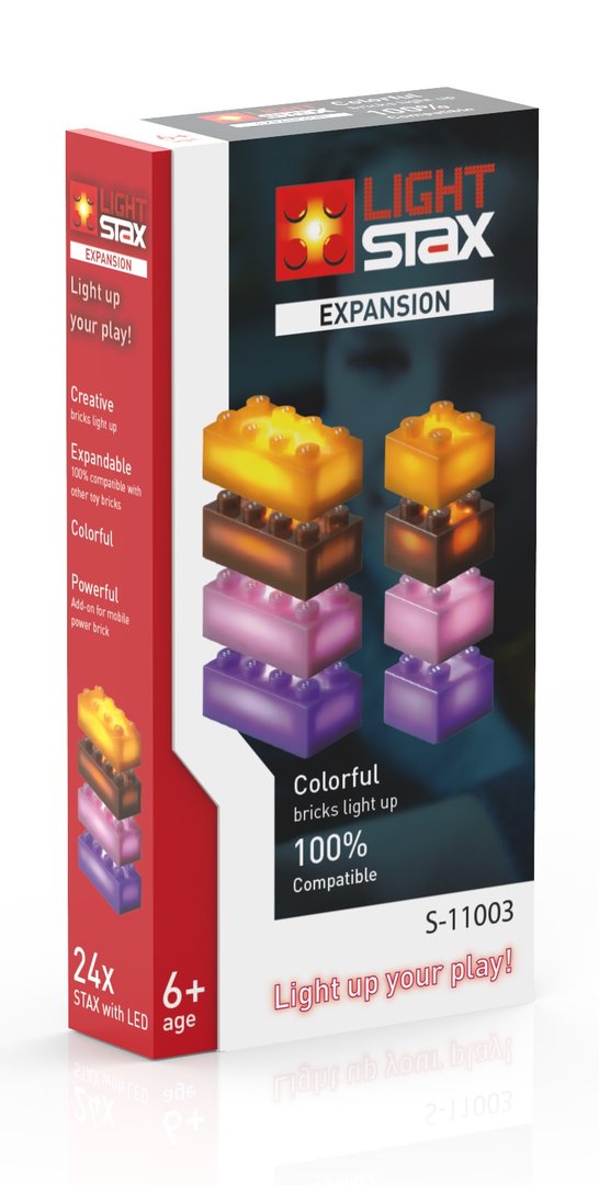 Light Stax 11003 -  Expansion Pack - orange, brown, purple & pink