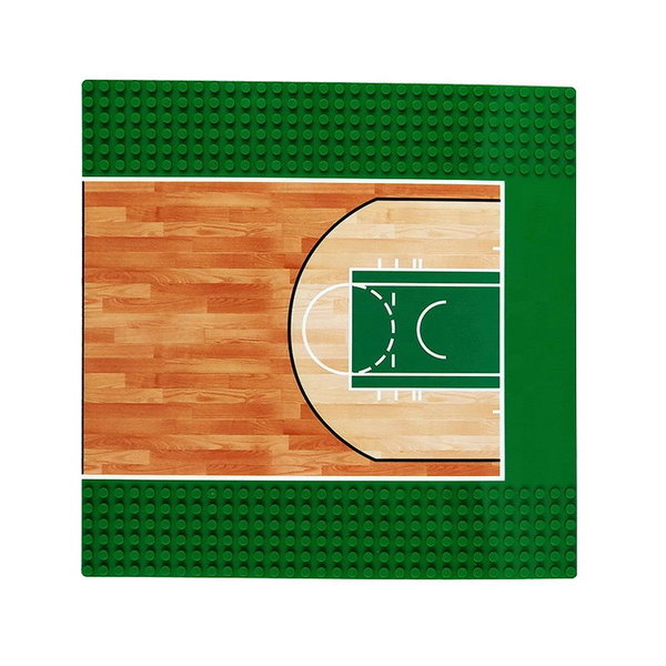 Wange 8817 - Platte Basketballfeld Hälfte 32 x 32 Noppen - Grün