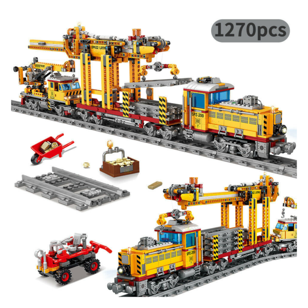 Kazi KY98253 - Gleisbaumaschine mit Waggon und Schienenkreis