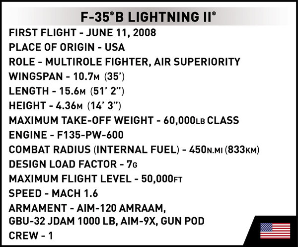 Cobi 5829 - F-35B LIGHTNING II (USAF)